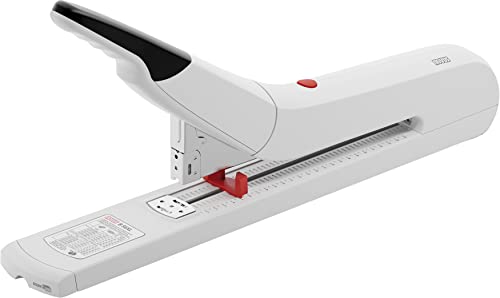 Novus B56 XL 023-0062 Heftgerät mit langem Arm, 20–170 Blatt Kapazität, 24,8 cm Hefttiefe, Anti-Jam, Deutsche Konstruktion von Novus