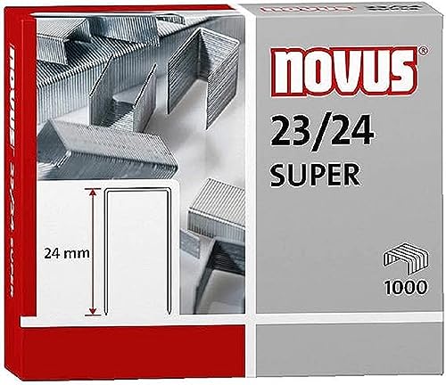 Novus 23/24 Super Heftklammern, 1000 Stück von Novus