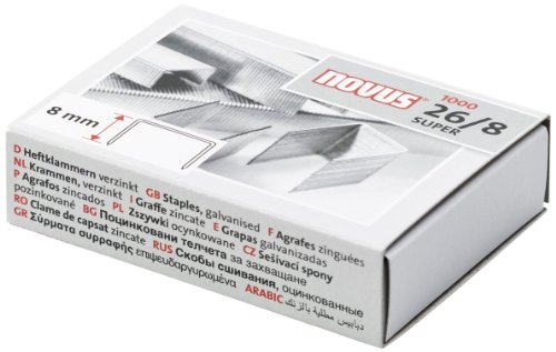 Novus 26/8 Super Heftklammern, 1000 Stück Novus 26/8 Super Heftklammern, 1000 Stück von Novus