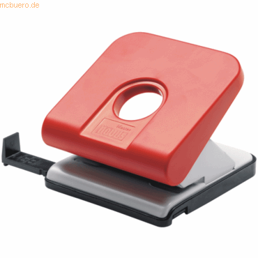 Novus Locher Master Metall/Kunststoff 2,5mm 25 Blatt rot von Novus