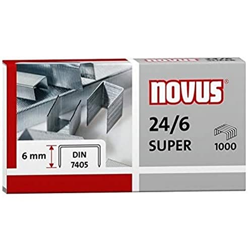 Novus 040-0026 Heftklammern und Refill-Kassetten 24/6 verzinkt 1000 stück von Novus