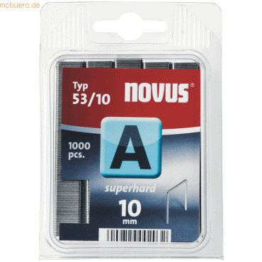 Novus Tackerklammern 53/10 Superhart VE=1000 Stück von Novus