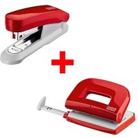 novus Locher und Heftgeräte Set E210/E15 rot novus Locher und Heftgeräte Set E210/E15 rot von Novus