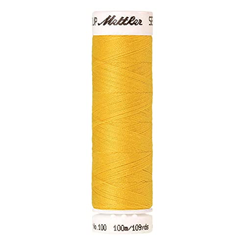 Now Foods A6677-0120 Nähgarn, Polyester, 0120 Gelb, 100 m, meter von Now Foods