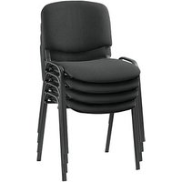 4 Nowy Styl Besucherstühle Iso ISO BLACK 1.3 C11 schwarz Stoff von Nowy Styl