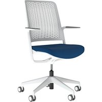 Nowy Styl Bürostuhl WITHME Stoff blau, Gestell grau Nowy Styl Bürostuhl WITHME Stoff blau, Gestell grau von Nowy Styl