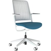 Nowy Styl Bürostuhl WITHME Stoff blau, Gestell grau Nowy Styl Bürostuhl WITHME Stoff blau, Gestell grau von Nowy Styl