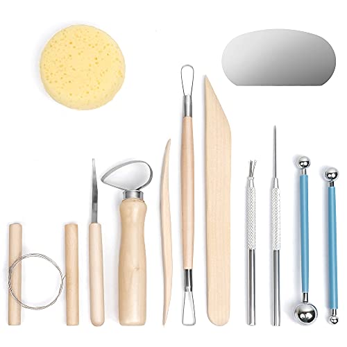 Nozomy Tonwerkzeuge, 12-teiliges Modellierwerkzeug-Set Nozomy Tonwerkzeuge, 12-teiliges Modellierwerkzeug-Set von Nozomy