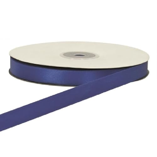 Satinband, doppelseitig, 50 m x 10 mm, verschiedene Farben, für Zeremonien, Geschenke, Gastgeschenke (30 Schwarz) (Blau) von Np-Italia