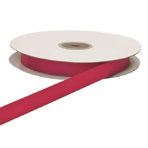Satinband, doppelseitig, 50 m x 10 mm, verschiedene Farben, für Zeremonien, Geschenke, Gastgeschenke (30 Schwarz) (FUXIA) von Np-Italia
