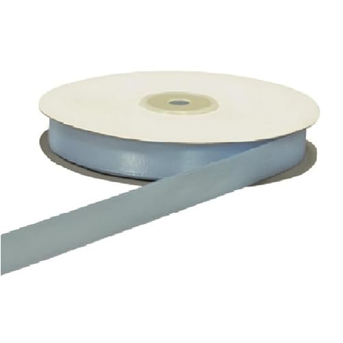 Satinband, doppelseitig, 50 m x 10 mm, verschiedene Farben, für Zeremonien, Geschenke, Gastgeschenke (30 Schwarz) (Hellblau) von Np-Italia