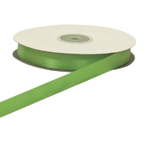 Satinband, doppelseitig, 50 m x 10 mm, verschiedene Farben, für Zeremonien, Geschenke, Gastgeschenke (30 Schwarz) (grün) von Np-Italia