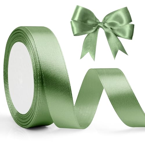 Nsetriu Nastro in raso verde, 20 mm x 23 m Geschenkband Grün 20mm, 23meters Geschenkband Salbeigrün Schleifenband Salbeigrün Salbeigrün Band Für Ostern, Geburtstagsdeko Grün Nsetriu Nastro in raso verde, 20 mm x 23 m Geschenkband Grün 20mm, 23meters Geschenkband Salbeigrün Schleifenband Salbeigrün Salbeigrün Band Für Ostern, Geburtstagsdeko Grün von Nsetriu