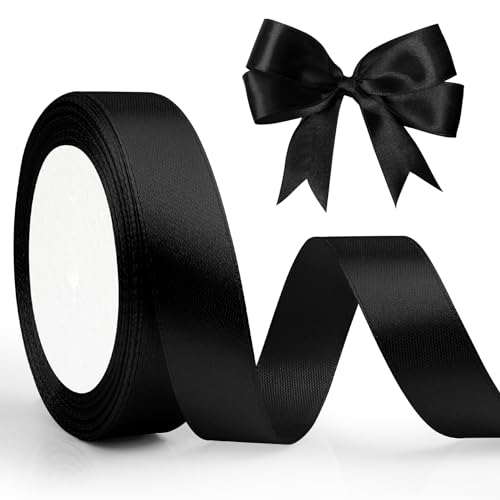 Schwarzes Band 20mm, 23m Stoffband Schwarz Geschenkbänder Dekoband Hochzeit Dekoration Bänder Trauerschleife Schwarze Schleife Trauerband Schwarzes Schleifenband Für Geschenkverpackung, Hochzeit Schwarzes Band 20mm, 23m Stoffband Schwarz Geschenkbänder Dekoband Hochzeit Dekoration Bänder Trauerschleife Schwarze Schleife Trauerband Schwarzes Schleifenband Für Geschenkverpackung, Hochzeit von Nsetriu
