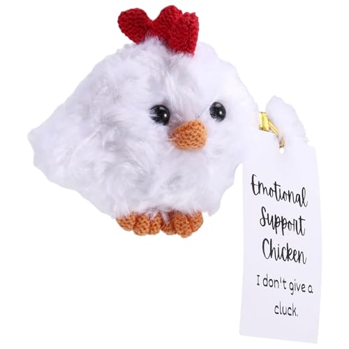 Nsssunnre Gehäkelte Hühner-Spielzeugfigur, Süße Gehäkelte Positive Tierpuppe, Weiches Strickspielzeug, Ermutigungsgeschenk Nsssunnre Gehäkelte Hühner-Spielzeugfigur, Süße Gehäkelte Positive Tierpuppe, Weiches Strickspielzeug, Ermutigungsgeschenk von Nsssunnre