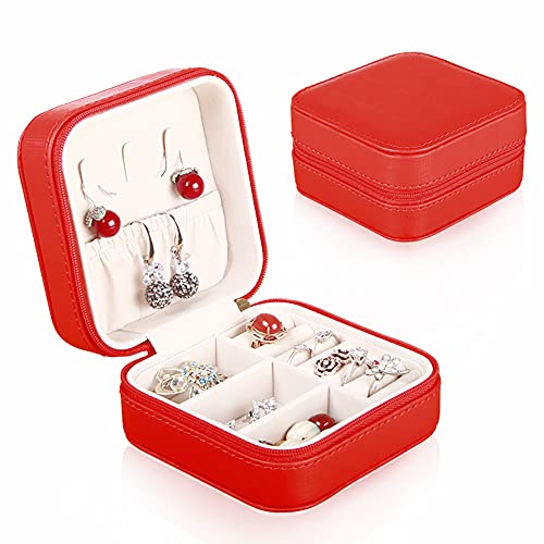 NuAngela Kleine Reise Schmuckschatulle, Damen Schmuckschatulle,Schöner Schmuckkoffer, PU Leder Mini Aufbewahrungsbox, Damen Halskette Ohrringe Ring Accessoires Schmuckschatulle Jewelry Box NuAngela Kleine Reise Schmuckschatulle, Damen Schmuckschatulle,Schöner Schmuckkoffer, PU Leder Mini Aufbewahrungsbox, Damen Halskette Ohrringe Ring Accessoires Schmuckschatulle Jewelry Box von NuAngela