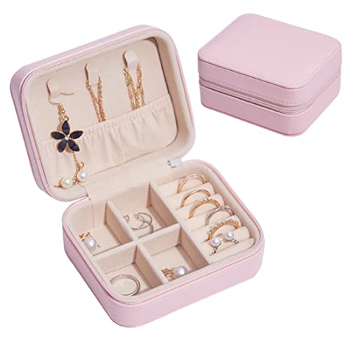 NuAngela Schmuckkästchen Klein,Kleine Reise Schmuckschatulle, Schöner Schmuckkoffer, PU Leder Mini Aufbewahrungsbox, Damen Halskette Ohrringe Ring Accessoires Schmuckschatulle Jewelry Box NuAngela Schmuckkästchen Klein,Kleine Reise Schmuckschatulle, Schöner Schmuckkoffer, PU Leder Mini Aufbewahrungsbox, Damen Halskette Ohrringe Ring Accessoires Schmuckschatulle Jewelry Box von NuAngela