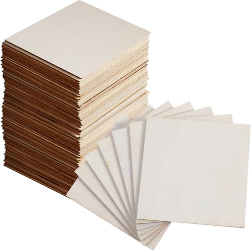 Nuanchu 50 Stück unlackierte Holzquadrate 10,2 x 10,2 x 0,3 cm dicke Holzstücke zum Basteln, Malen, Schreiben, Heimwerkerbedarf, Gravieren und Schnitzen, Heimdekoration Nuanchu 50 Stück unlackierte Holzquadrate 10,2 x 10,2 x 0,3 cm dicke Holzstücke zum Basteln, Malen, Schreiben, Heimwerkerbedarf, Gravieren und Schnitzen, Heimdekoration von Nuanchu