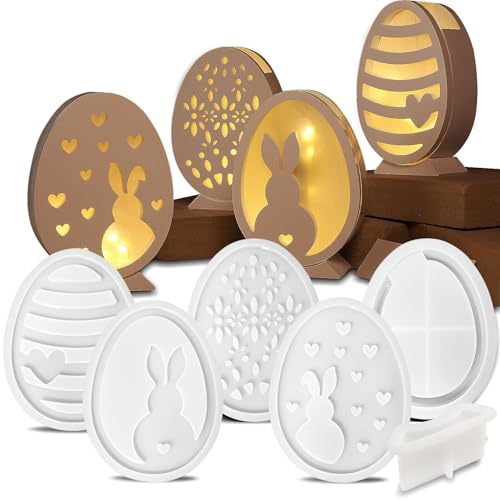 6 Stück Silikonformen Gießformen Ostern Silikonform Ostern Hase Geeignet für Osterdeko DIY Silikon Gießform Osterhase Eier 6 Stück Silikonformen Gießformen Ostern Silikonform Ostern Hase Geeignet für Osterdeko DIY Silikon Gießform Osterhase Eier von Nuangoo