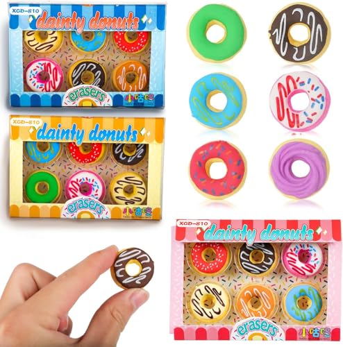 18 Stück Radiergummi Kinder PVC Free Sicherer Eraser Donut Radiergummi Süssigkeiten Farben KawaiiRadiergummi für Kinder Geschenk Als Geburtstagsgeschenk Studenten Belohnung 18 Stück Radiergummi Kinder PVC Free Sicherer Eraser Donut Radiergummi Süssigkeiten Farben KawaiiRadiergummi für Kinder Geschenk Als Geburtstagsgeschenk Studenten Belohnung von Nucalt