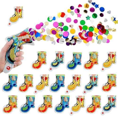 Pack of 20 Party Feuerwerkspistolen Confetti Cannon, Abeillo Confetti Birthday Glitter Paper Bomb Shooter Handheld Party Popper Wedding Pistols Pack of 20 Party Feuerwerkspistolen Confetti Cannon, Abeillo Confetti Birthday Glitter Paper Bomb Shooter Handheld Party Popper Wedding Pistols von Nucalt