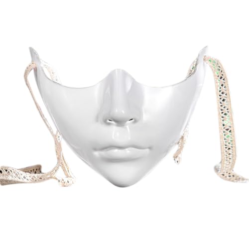 Nucelit Maskerade, halbe Gesichtsbedeckung, Augen-Mund für Damen, Halloween, Karneval, dekorativ, halbes Gesicht Nucelit Maskerade, halbe Gesichtsbedeckung, Augen-Mund für Damen, Halloween, Karneval, dekorativ, halbes Gesicht von Nucelit