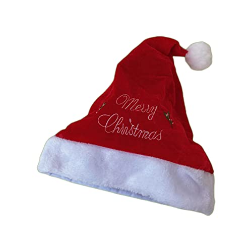 Nucelit Weihnachtsmütze aus Plüsch, Uni, einzigartig, Cartoon-Weihnachtsmann, Rentier, Erwachsene und Kinder, Weihnachtsmütze für Urlaubsparty Nucelit Weihnachtsmütze aus Plüsch, Uni, einzigartig, Cartoon-Weihnachtsmann, Rentier, Erwachsene und Kinder, Weihnachtsmütze für Urlaubsparty von Nucelit