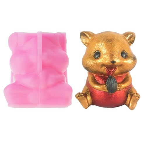 Seifenform, Silikonform, Eichhörnchenform, Tonform, Handarbeit, Eichhörnchen von Nucelit