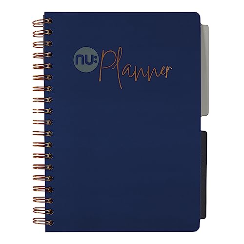 Nu Notebooks - Navy Range - Wochenplaner - B5 Notizbuch - Organizer - Karteikarten - 208 Seiten von Nuco International