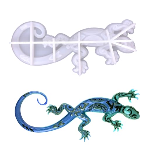 Nudorpn 3D Gecko Silikonform für Epoxidharz, Statuen und Tierornamente, kreatives Geschenk für Zuhause, Büro und Wanddekoration Nudorpn 3D Gecko Silikonform für Epoxidharz, Statuen und Tierornamente, kreatives Geschenk für Zuhause, Büro und Wanddekoration von Nudorpn