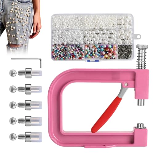Nudorpn Manuelle Perlenpresse – Zubehör zur Dekoration von Perlen – Perlen zur Herstellung von Schmuck, Leder, Schuhe, Socken, Taschen, Kleider, Haus, Hochzeit, Anfänger Nudorpn Manuelle Perlenpresse – Zubehör zur Dekoration von Perlen – Perlen zur Herstellung von Schmuck, Leder, Schuhe, Socken, Taschen, Kleider, Haus, Hochzeit, Anfänger von Nudorpn