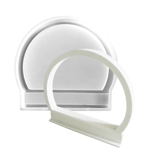 Silikonformen Gießformen Halbring, Halbringformen aus Silikon, Halber Ring Wandbehang Silikonform für Epoxidharz, für Schmuck, Basteln und Dekoration von Nudorpn