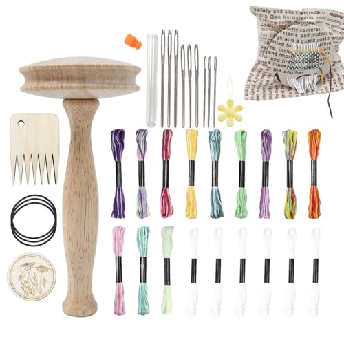 Stopfpilz – einfach zu verwendender Stopfpilz, Stopfgarn-Pilz Sewing Kit für schnelles Ausbessern von Handarbeiten, ideal für Socken, Kleidung und Pullover, Muttergeschenk Stopfpilz – einfach zu verwendender Stopfpilz, Stopfgarn-Pilz Sewing Kit für schnelles Ausbessern von Handarbeiten, ideal für Socken, Kleidung und Pullover, Muttergeschenk von Nudorpn