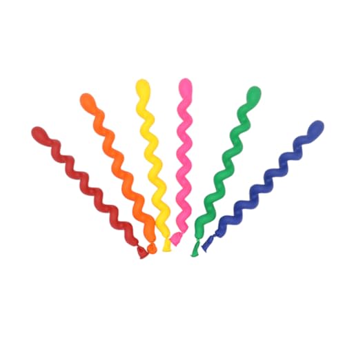 200 pcs lange Spiralballons Große Twisty -Luftballons Latex für Dekoration Geburtstag Punch für Partybeutel Spiral Latex Geburtstag für Helium Ballon von Nuelreva