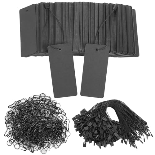 300pcs Preisschilder mit String mit Sicherheitsstiften, schwarzen Preisschilds, Geschenk, Name für Kleidung, benutzerdefinierte schwarze Papierkleidung, Produkt für Kleidung, Basteln mit Saite 300pcs Preisschilder mit String mit Sicherheitsstiften, schwarzen Preisschilds, Geschenk, Name für Kleidung, benutzerdefinierte schwarze Papierkleidung, Produkt für Kleidung, Basteln mit Saite von Nuelreva