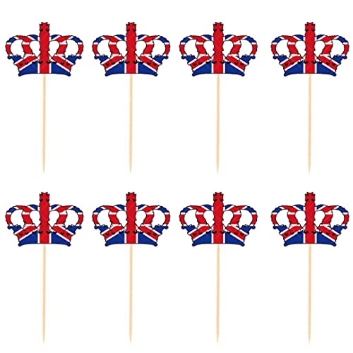 80pcs Crown Form Cupcake Topper Cupcake Toppers Niedliche Mini -Union für König Charles The Third Street Party, 13 x 5 cm Cupcake Topper 80pcs Crown Form Cupcake Topper Cupcake Toppers Niedliche Mini -Union für König Charles The Third Street Party, 13 x 5 cm Cupcake Topper von Nuelreva