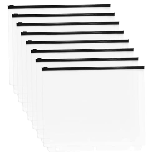 Ordnertaschen 8pcs Buchstabengröße Bindemitteltaschen für 3 Ring 3 Löcher klare Reißverschlussbeutel Einsatz Seiten Blechschutz PVC Lose Blatt Einreichung Aufbewahrungsbeutel Ordnertaschen 8pcs Buchstabengröße Bindemitteltaschen für 3 Ring 3 Löcher klare Reißverschlussbeutel Einsatz Seiten Blechschutz PVC Lose Blatt Einreichung Aufbewahrungsbeutel von Nuelreva