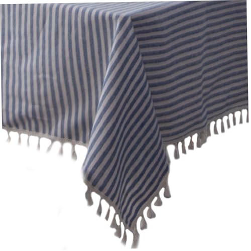 Tischdecke, 47x63 Plaid Baumwollwäsche Tischdecke mit Fransen Boho -Leinen -Tischdecken für Rechtecktische wasserdichtes Waschkleid für Küchenübtisch im Freien im Freien von Nuelreva