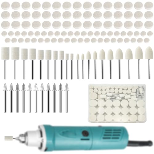 Polierscheiben für Dremel-Werkzeug-Zubehör, 120 Stück, 0,3 cm Schaft, rotierendes Polierset für Metall, Schmuck, Holz, Uhren, Kunststoff, Glas und Heimwerker-Restauration Polierscheiben für Dremel-Werkzeug-Zubehör, 120 Stück, 0,3 cm Schaft, rotierendes Polierset für Metall, Schmuck, Holz, Uhren, Kunststoff, Glas und Heimwerker-Restauration von Nufiwra