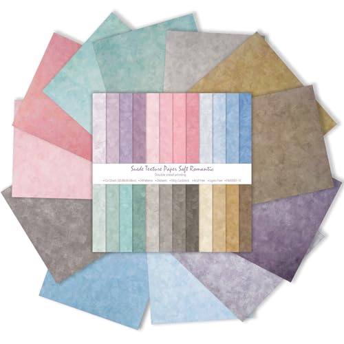 Scrapbook-Papier, 30,5 x 30,5 cm, 24 Blatt/24 Designs, doppelseitig, strukturiertes Kraftpapier, Boho-gemustert, Scrapbooking-Papier, Kartenmaterial für Junk-Tagebücher, Kartenherstellung Scrapbook-Papier, 30,5 x 30,5 cm, 24 Blatt/24 Designs, doppelseitig, strukturiertes Kraftpapier, Boho-gemustert, Scrapbooking-Papier, Kartenmaterial für Junk-Tagebücher, Kartenherstellung von Nufiwra