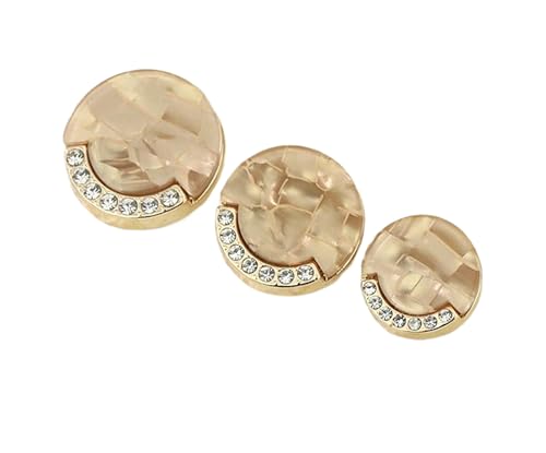 18 mm/22,5 mm/25 mm Metallknöpfe (Farbe 4, 22,5 mm, 6 Stück) von Nuheekg