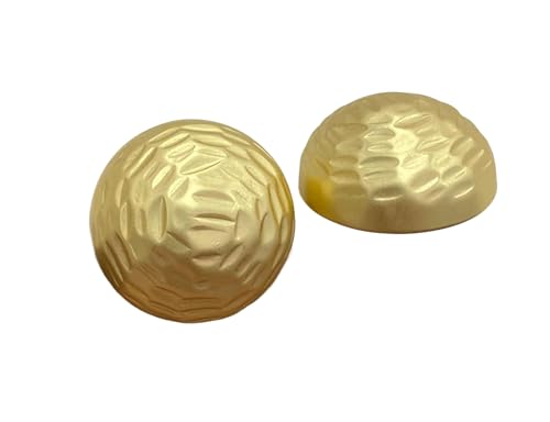 6 Stück halbrunde Metallknöpfe 15 mm bis 23 mm (Farbe 1, 20 mm, 6 Stück) von Nuheekg