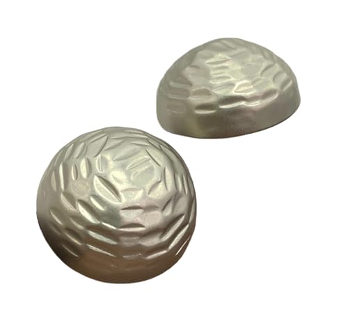 6 Stück halbrunde Metallknöpfe 15 mm bis 23 mm (Farbe 2, 23 mm, 6 Stück) von Nuheekg
