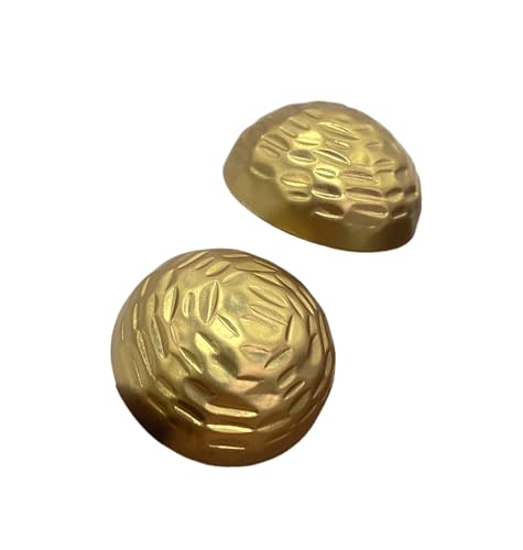 6 Stück halbrunde Metallknöpfe 15 mm bis 23 mm (Farbe 3, 20 mm, 6 Stück) von Nuheekg