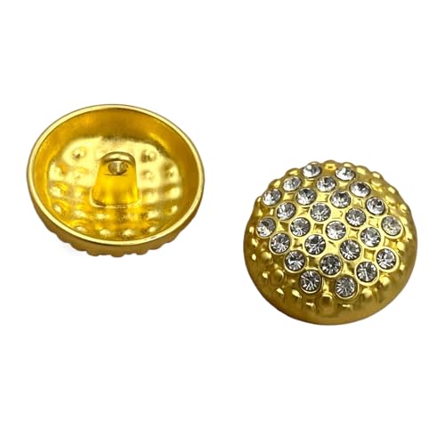 6 runde Kristallknöpfe, 23 mm/33 mm (Farbe 1, 20 mm, 6 Stück) von Nuheekg