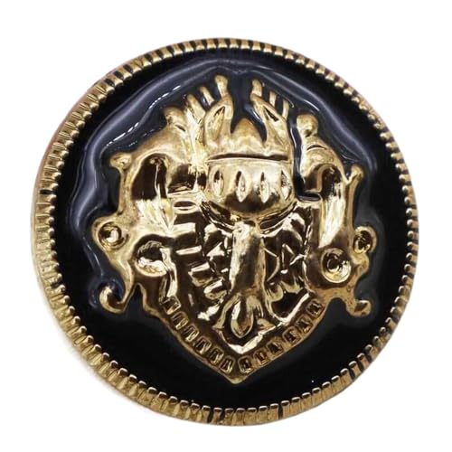 Metallknöpfe, 15 - 25 mm, Schwarz, 20 mm, 6 Stück von Nuheekg