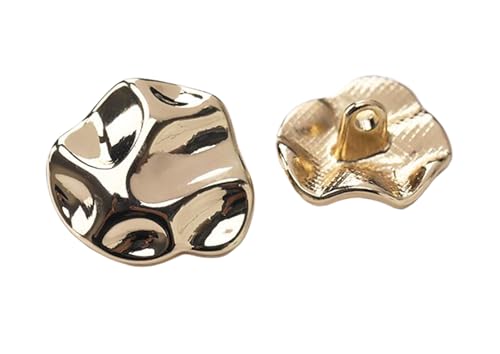 Metallknöpfe, 15 mm bis 23 mm, verschiedene Farben, 6 Stück von Nuheekg