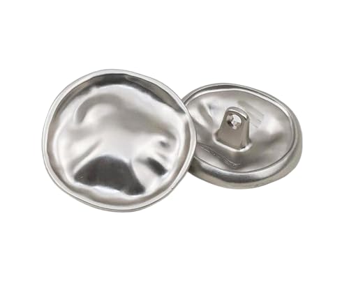 Metallknöpfe, 15 mm bis 25 mm, verschiedene Farben (Farbe 1, 25 mm, 6 Stück) von Nuheekg