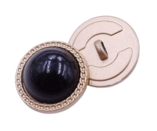 Metallknöpfe, rund, Vintage-Perlen, 15 mm bis 28 mm, Farbe 12, 25 mm, 6 Stück Metallknöpfe, rund, Vintage-Perlen, 15 mm bis 28 mm, Farbe 12, 25 mm, 6 Stück von Nuheekg