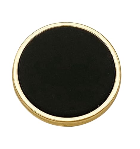 Metallknöpfe, rund, flach, schwarz, 16,5 mm - 28 mm, 6 Stück Metallknöpfe, rund, flach, schwarz, 16,5 mm - 28 mm, 6 Stück von Nuheekg